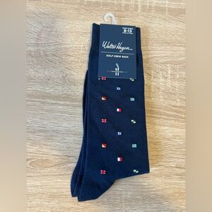Walter Hagen golf crew socks sizes 8-13 blue new with tags